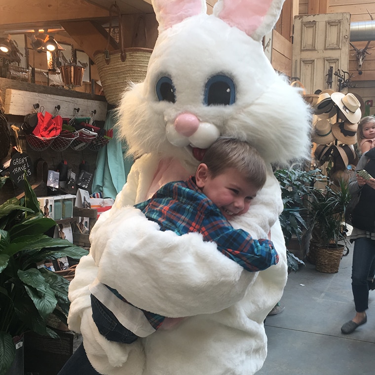 Easter Bunny at Valley Flowers